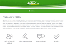 Tablet Screenshot of natmal.cz